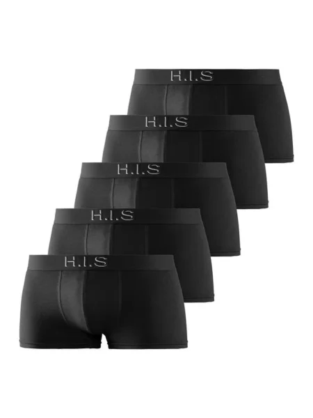 H.I.S Boxeri gri deschis negru