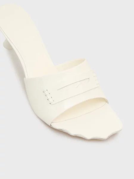 Кожаные мюли Prpy белые