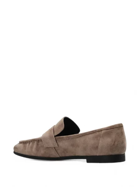 Pantofi loafer Black Suede Studio din piele de căprioară negru