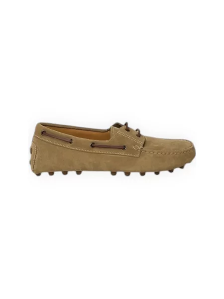 Półbuty Tod's skórzane zielone
