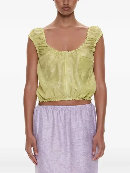 Jacquard top Christopher Esber zelena