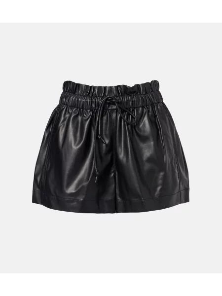 Pantaloni scurți Marant Etoile cu talie înaltă negru