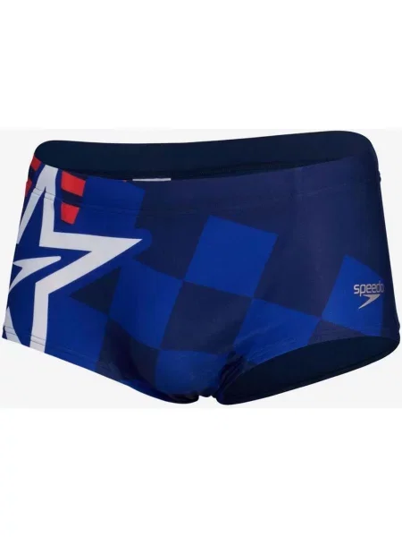 Kąpielówki Speedo Placement Digital granatowo-czerwone 28 czerwone