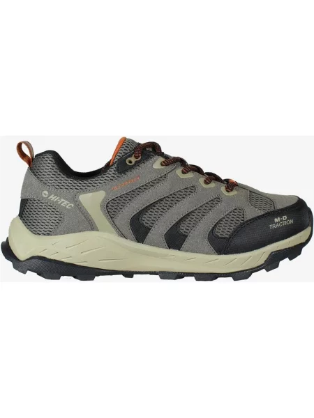 Buty do biegania Hi-Tec Trail Sender Low Waterproof taupe pomarańczowy 39 czarny