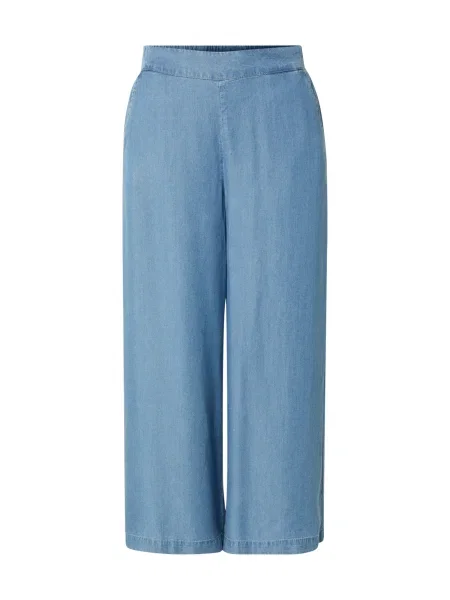Vero Moda Culottes nohavice Bree Wide Leg modrá
