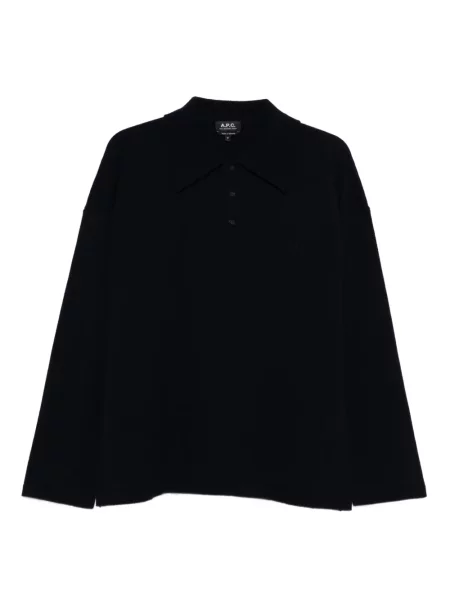 Polo A.p.c. de lână albastru