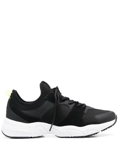 Sneakerși Calvin Klein Jeans cu șireturi din dantelă negru