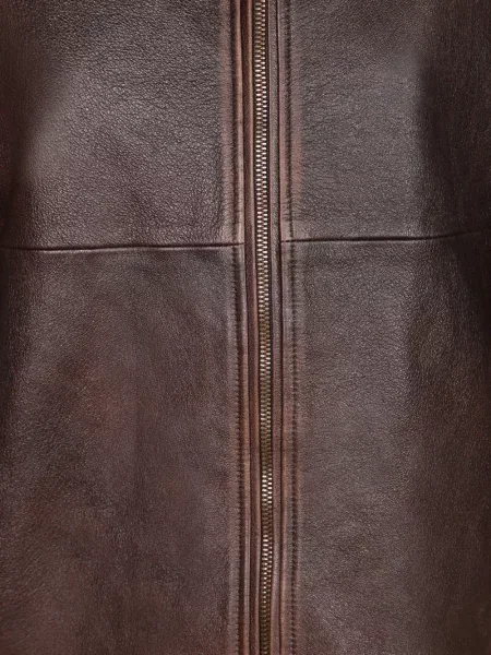 Geanta de piele 7 For All Mankind maro