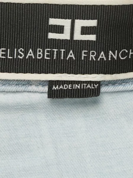 Mršav skinny fit traperice Elisabetta Franchi plava
