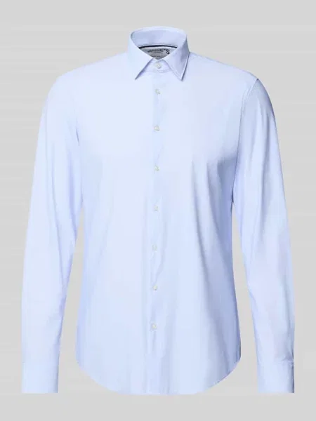 Koszula biznesowa Slim Fit z kołnierzykiem kent Jake*s błękitna