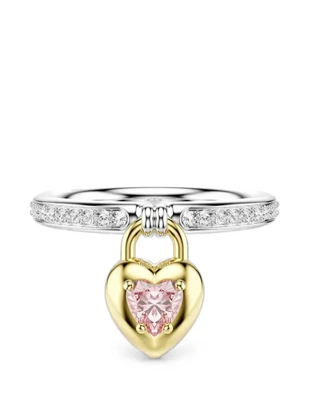 Inel Swarovski cu motiv cu inimi