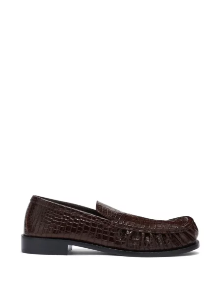 Pantofi loafer Dries Van Noten din piele maro