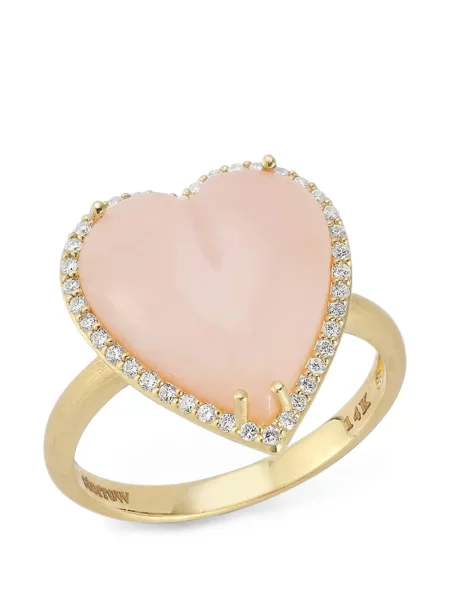 Пръстен Storrow Jewelry със сърца розово