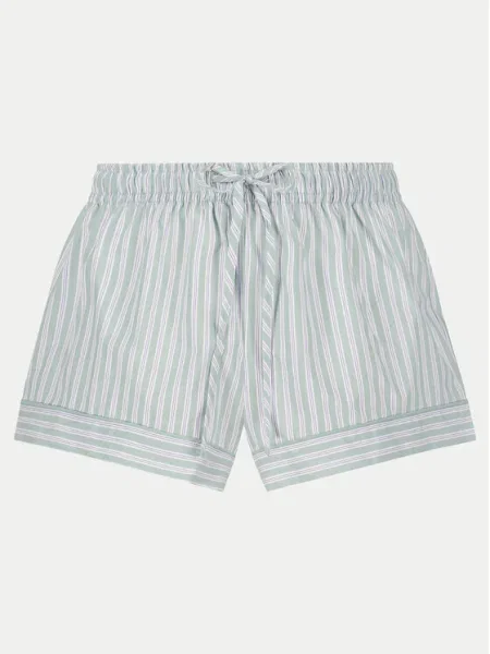 Hunkemöller Pantaloni scurți pijama Cotton Verde alb