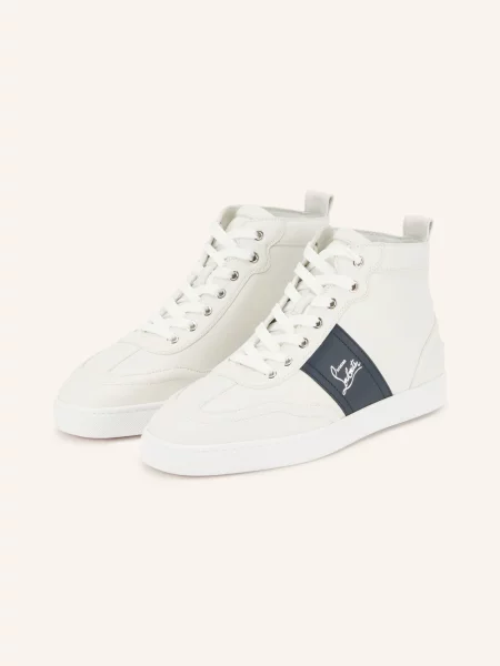 Christian Louboutin Kotníkové Tenisky Retero High Flat / černá bílá