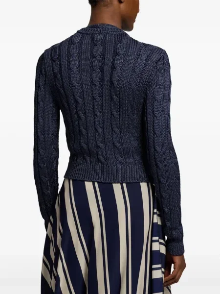 Плетена жилетка Ralph Lauren Collection синьо
