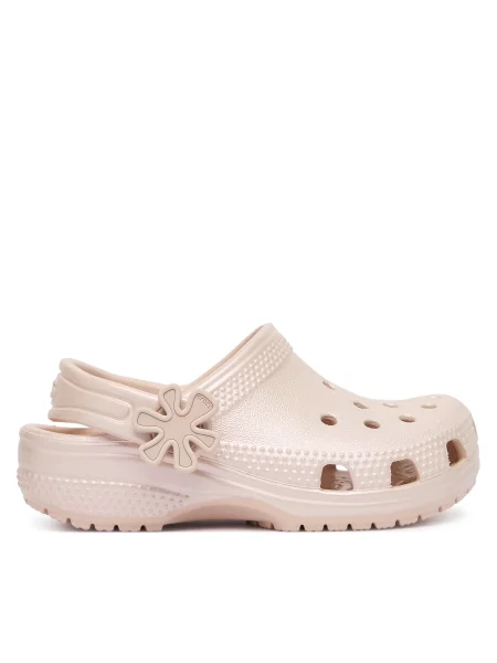 Natikači Crocs Classic Pearl Shine Clog T roza