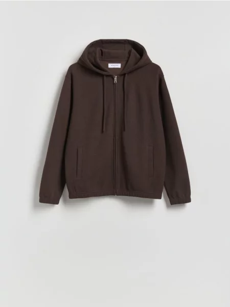Reserved Hanorac cu glugă și maro