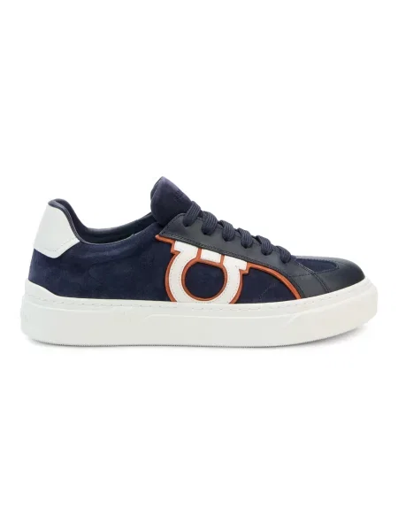 Sneakersy Ferragamo zamszowe niebieskie