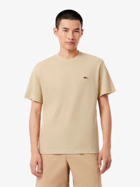 Футболка Lacoste бежевая