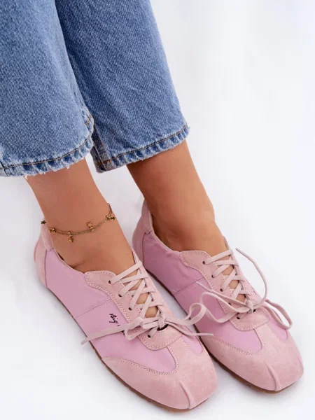 Teniși Big Star Shoes din piele alb