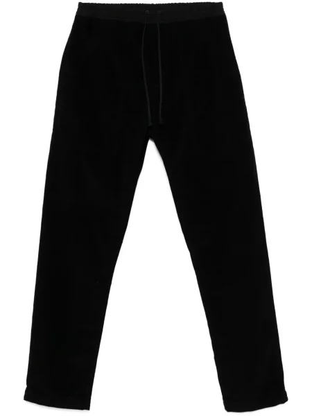 Pantaloni Saint Laurent de catifea cord negru