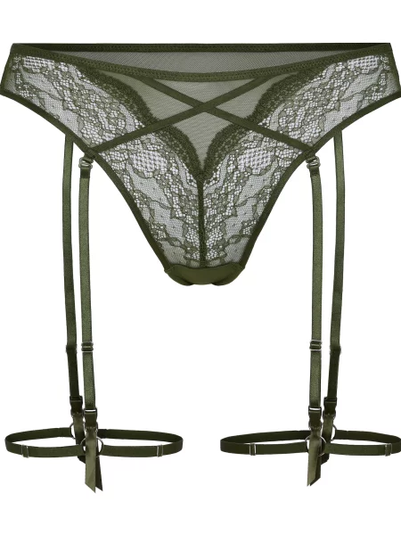 Hunkemöller Tanga Isabelle închis verde
