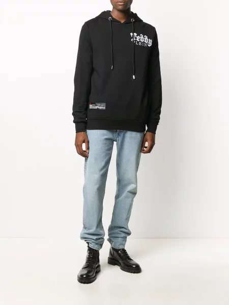 Αρκουδάκι hoodie Philipp Plein με κέντημα μαύρο
