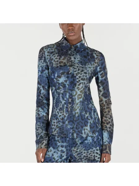 Koszula Roberto Cavalli skórzana