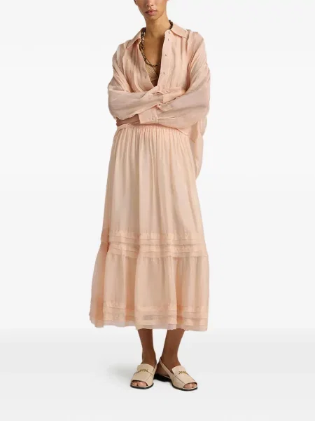 Spódnica midi Momoni różowa