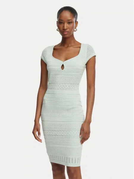 Guess Трикотажна сукня Svetlozelena