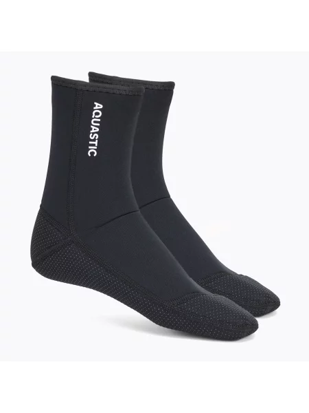 AQUASTIC Wintstick neoprén zokni 3 mm fekete. Méret: fekete