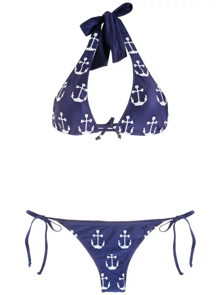 Bikini Amir Slama cu imagine albastru