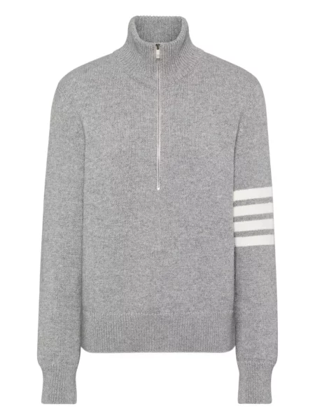 Pulover Thom Browne cu dungi gri