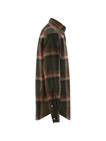 Lung cămașă Barbour cu mâneci lungi verde