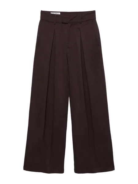 Pull&Bear Pantaloni cutați burgundy roșu