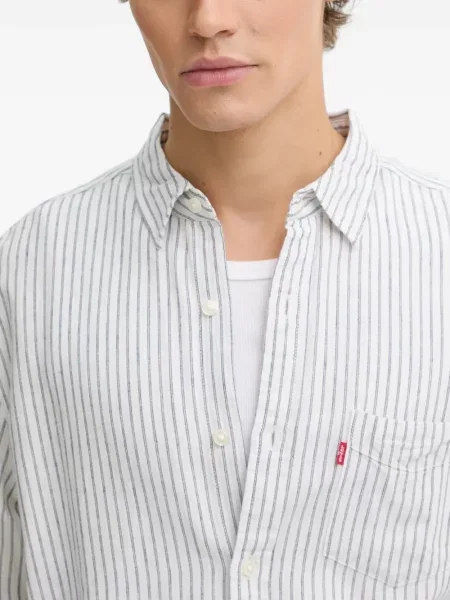 Scurt pantaloni scurți Levi's® cu broderie cu dungi alb