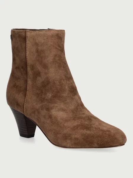 Lauren Ralph Lauren botine pentru femei din piele întoarsă Emrsyn Bt Hl maro