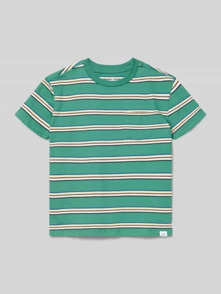 T-shirt o kroju regular fit z detalem z logo Gap