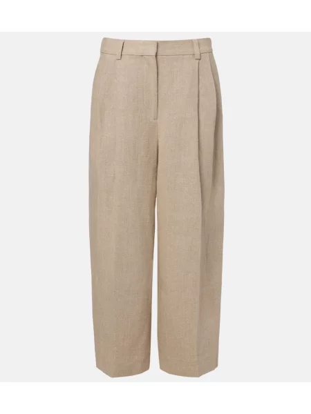 Decupat pantaloni Toteme de in bej