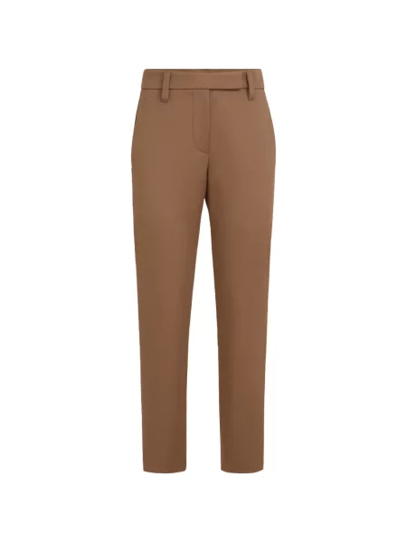 Pantaloni Brunello Cucinelli stretch maro