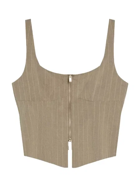 Bershka Top / kamela bež