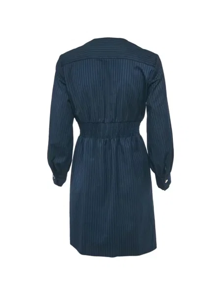 Rochie mini Sandro cu două rânduri de nasturi albastru