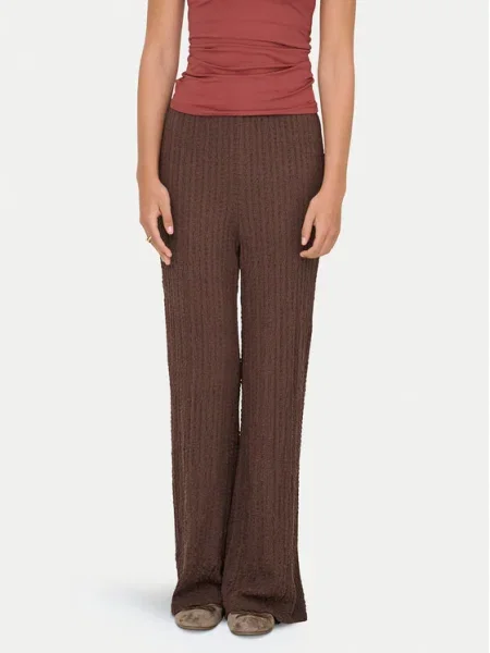 ONLY Pantaloni din Ella Wide Leg maro