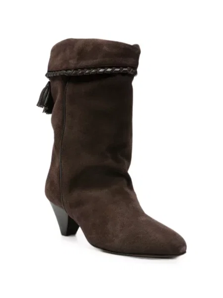 Botine Isabel Marant țesuți maro