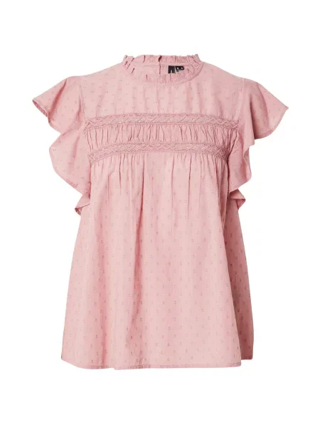 VERO MODA Bluză TRINE pitaya / pal roz