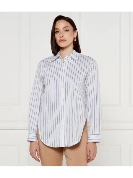 DKNY Cămașă | Relaxed fit alb