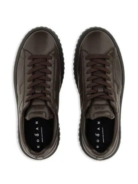 Sneakerși Hogan cu dungi maro