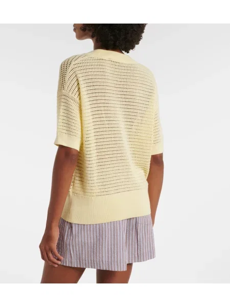 Top Varley tricotate galben