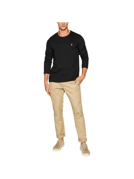 Majica dugih rukava Ralph Lauren crna